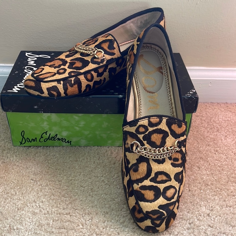 Sam Edelman Leopard Loafer Size 7.5